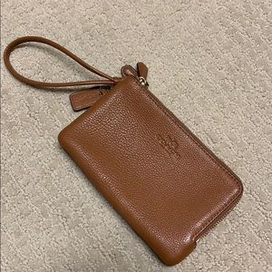Coach Double Zipper Wristlet
